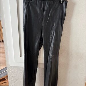 Zara Women’s Sleek Black Leather Pants